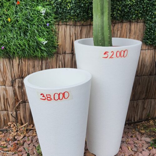 Macetero plastico moderno blanco