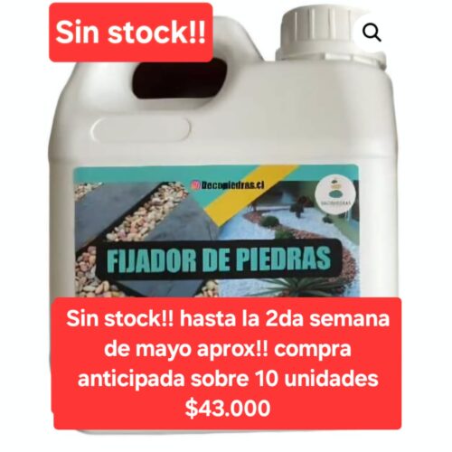 Fijador para piedras (rinde 10 a 12m2) , solo pegamento! Compras!! (sobre 10uni)