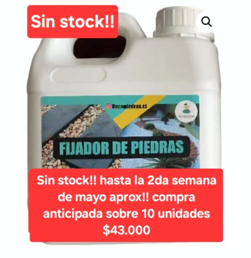 Fijador para piedras (rinde 10 a 12m2) , solo pegamento! Compras!! (sobre 10uni)
